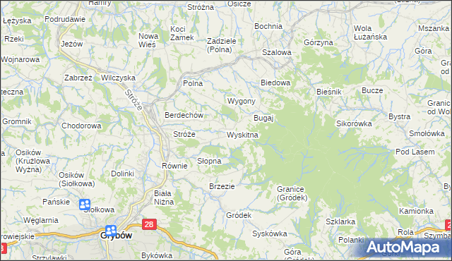 mapa Wyskitna, Wyskitna na mapie Targeo