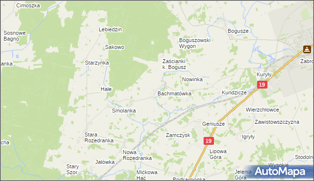 mapa Bachmatówka, Bachmatówka na mapie Targeo