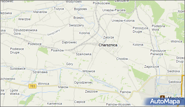 mapa Ciszowice, Ciszowice na mapie Targeo