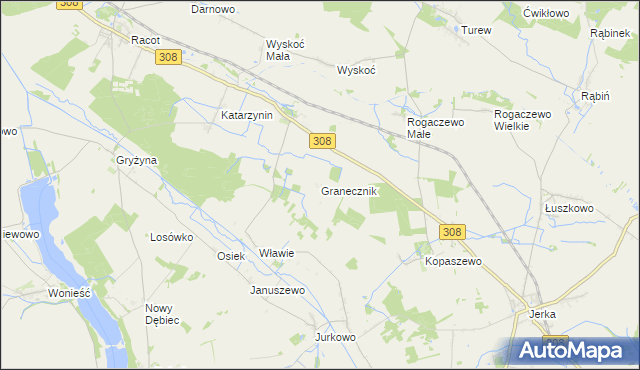 mapa Granecznik, Granecznik na mapie Targeo