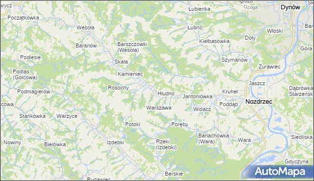 mapa Hłudno, Hłudno na mapie Targeo