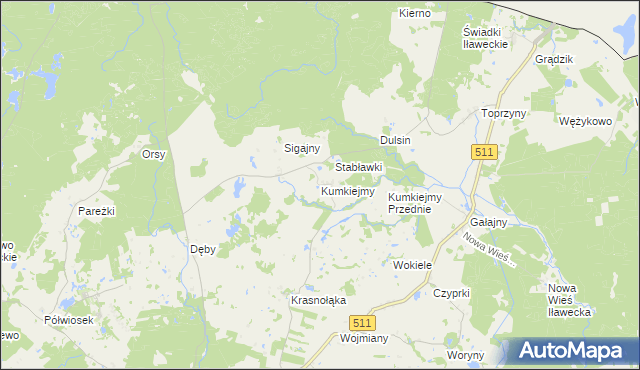 mapa Kumkiejmy, Kumkiejmy na mapie Targeo