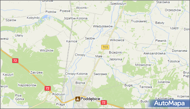 mapa Małe, Małe na mapie Targeo