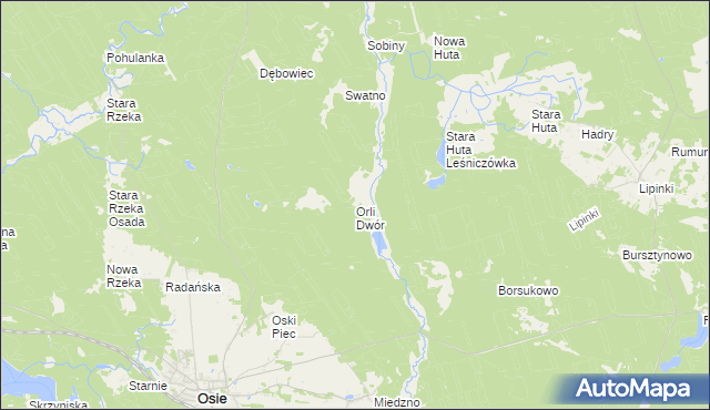 mapa Orli Dwór, Orli Dwór na mapie Targeo