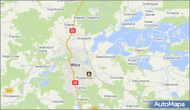 mapa Sławoszowice, Sławoszowice na mapie Targeo