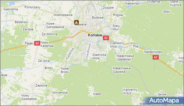 mapa Stadnicka Wola, Stadnicka Wola na mapie Targeo