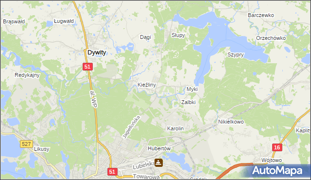 mapa Wadąg, Wadąg na mapie Targeo