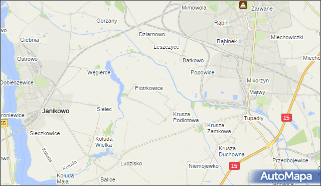 mapa Żalinowo, Żalinowo na mapie Targeo