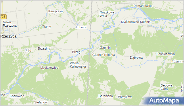 mapa Gapinin-Kolonia, Gapinin-Kolonia na mapie Targeo