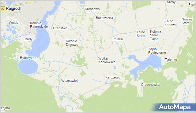 mapa Wólka Karwowska, Wólka Karwowska na mapie Targeo
