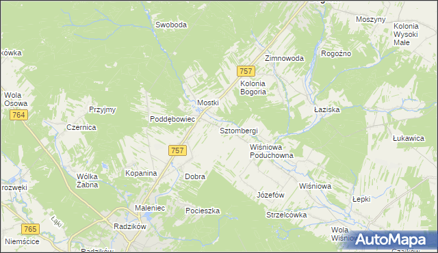 mapa Sztombergi, Sztombergi na mapie Targeo