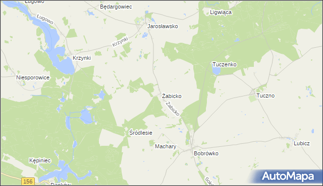 mapa Żabicko, Żabicko na mapie Targeo