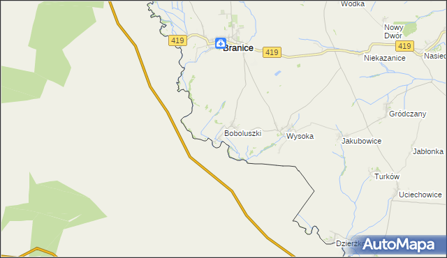 mapa Boboluszki, Boboluszki na mapie Targeo