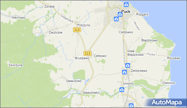 mapa Celbowo, Celbowo na mapie Targeo