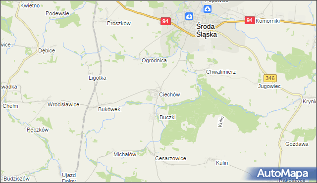 mapa Ciechów, Ciechów na mapie Targeo