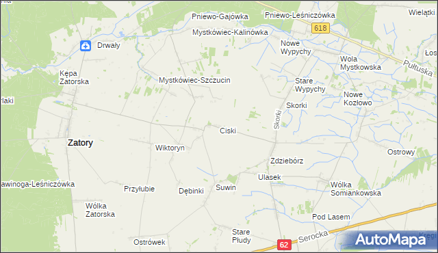 mapa Ciski, Ciski na mapie Targeo