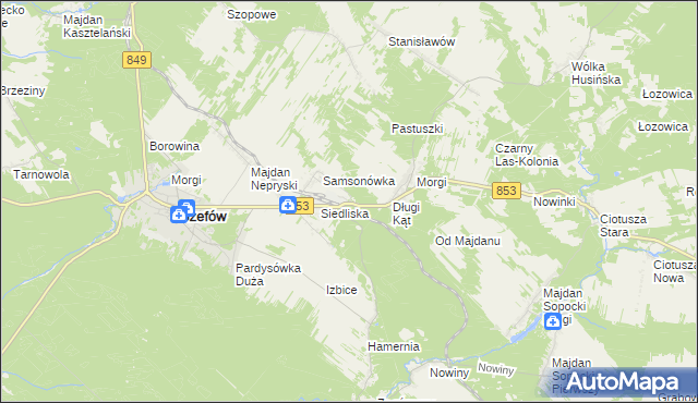 mapa Długi Kąt-Osada, Długi Kąt-Osada na mapie Targeo