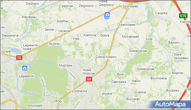 mapa Dobra-Nowiny, Dobra-Nowiny na mapie Targeo