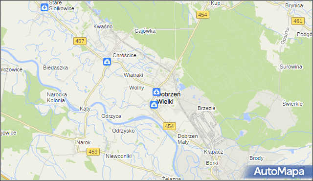 mapa Dobrzeń Wielki, Dobrzeń Wielki na mapie Targeo