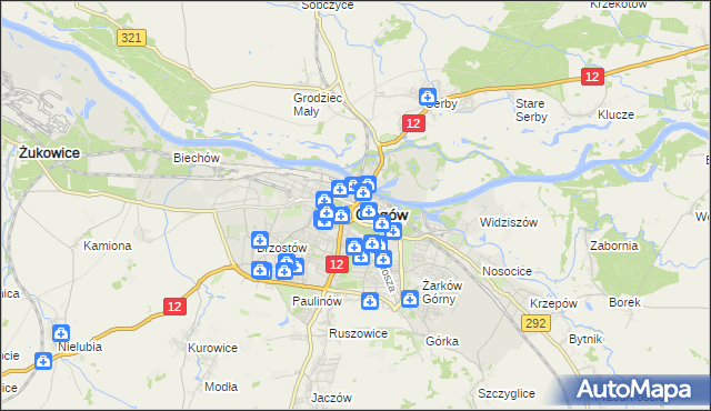 mapa Głogów, Głogów na mapie Targeo