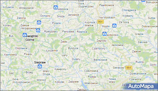 mapa Gorzków gmina Wieliczka, Gorzków gmina Wieliczka na mapie Targeo