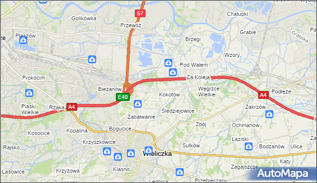 mapa Kokotów, Kokotów na mapie Targeo