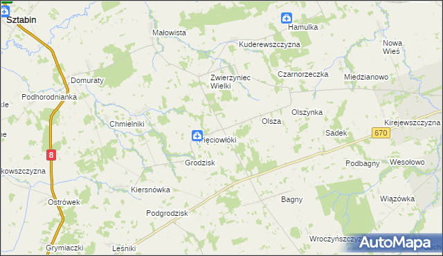 mapa Lewki gmina Dąbrowa Białostocka, Lewki gmina Dąbrowa Białostocka na mapie Targeo