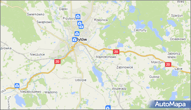 mapa Mądrzechowo, Mądrzechowo na mapie Targeo