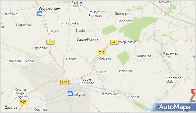 mapa Matczyn, Matczyn na mapie Targeo