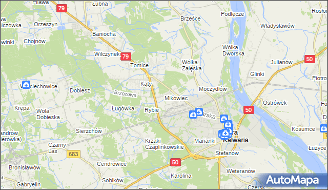 mapa Mikówiec, Mikówiec na mapie Targeo