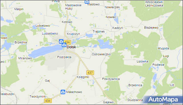 mapa Ostrowieczko, Ostrowieczko na mapie Targeo