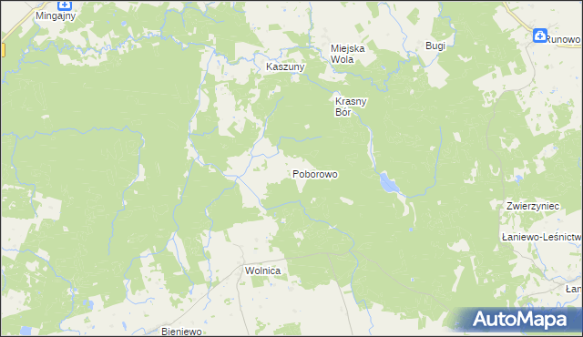 mapa Poborowo gmina Lubomino, Poborowo gmina Lubomino na mapie Targeo