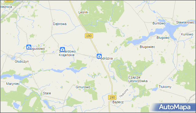 mapa Podróżna, Podróżna na mapie Targeo