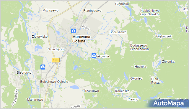 mapa Rakownia, Rakownia na mapie Targeo