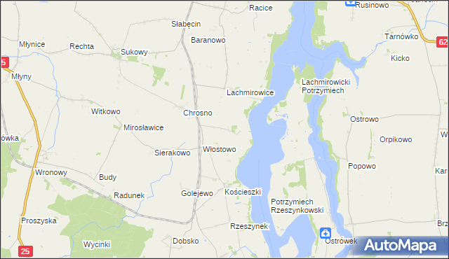 mapa Siemionki gmina Jeziora Wielkie, Siemionki gmina Jeziora Wielkie na mapie Targeo