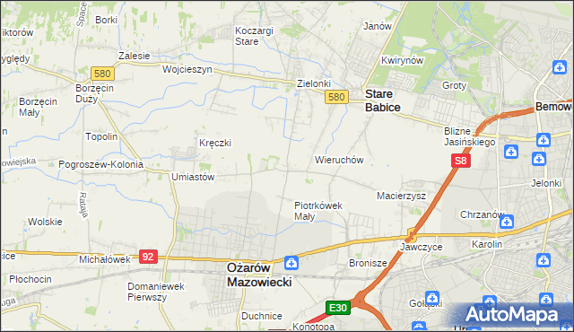 mapa Strzykuły, Strzykuły na mapie Targeo