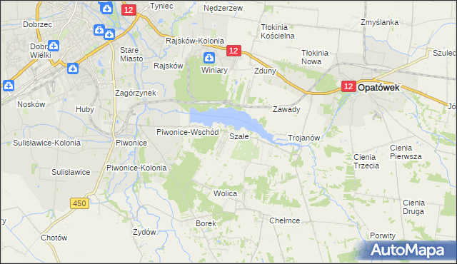 mapa Szałe, Szałe na mapie Targeo