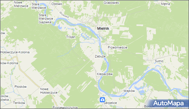 mapa Zabuże, Zabuże na mapie Targeo