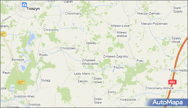 mapa Żmijewek-Mans, Żmijewek-Mans na mapie Targeo