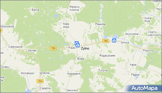 mapa Żytno, Żytno na mapie Targeo