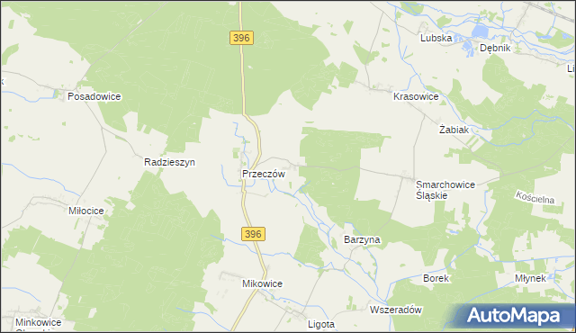 mapa Niwki gmina Namysłów, Niwki gmina Namysłów na mapie Targeo