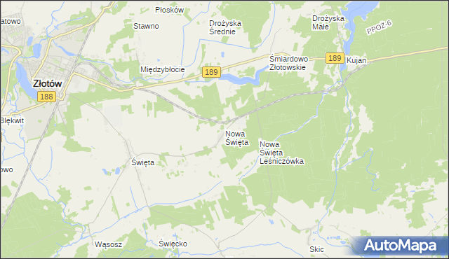 mapa Nowa Święta, Nowa Święta na mapie Targeo