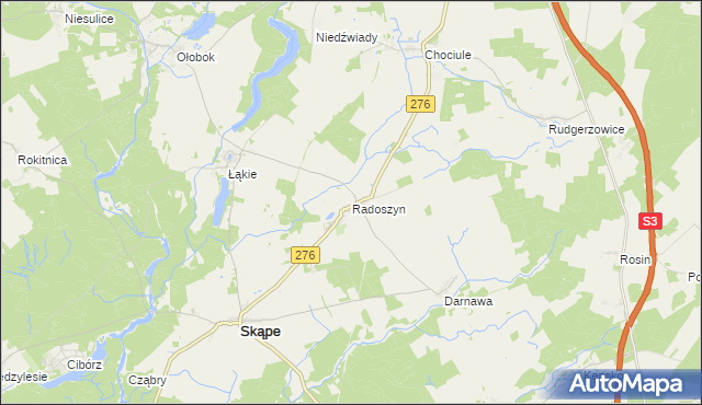 mapa Radoszyn, Radoszyn na mapie Targeo