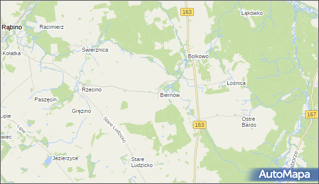 mapa Biernów, Biernów na mapie Targeo