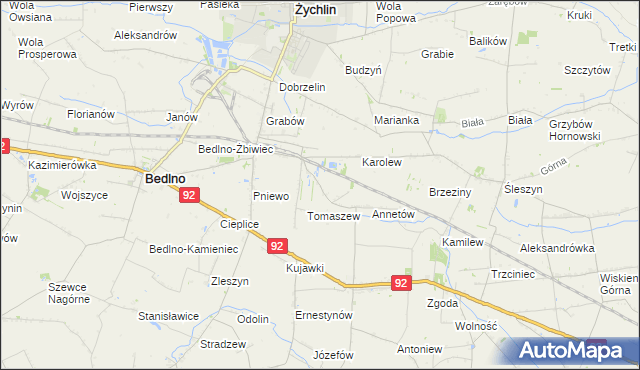 mapa Franciszków Nowy, Franciszków Nowy na mapie Targeo