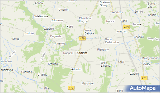 mapa Kazimierzew, Kazimierzew na mapie Targeo