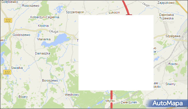 mapa Małżewko, Małżewko na mapie Targeo