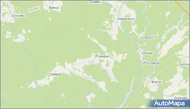mapa Przeręba, Przeręba na mapie Targeo