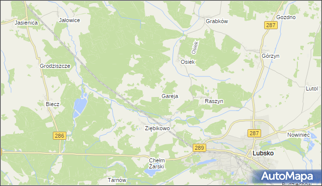 mapa Gareja, Gareja na mapie Targeo