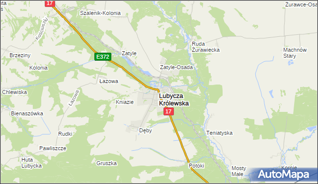 mapa Lubycza Królewska, Lubycza Królewska na mapie Targeo